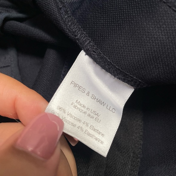 Veronica Beard Ash Dark Navy Blue Zipper Seamed Skinny Pants - Picture 8 of 8